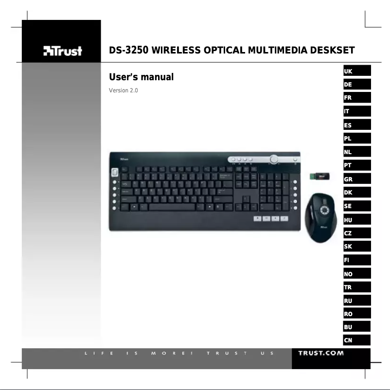 First page image of the manual for DS-3250 15052
