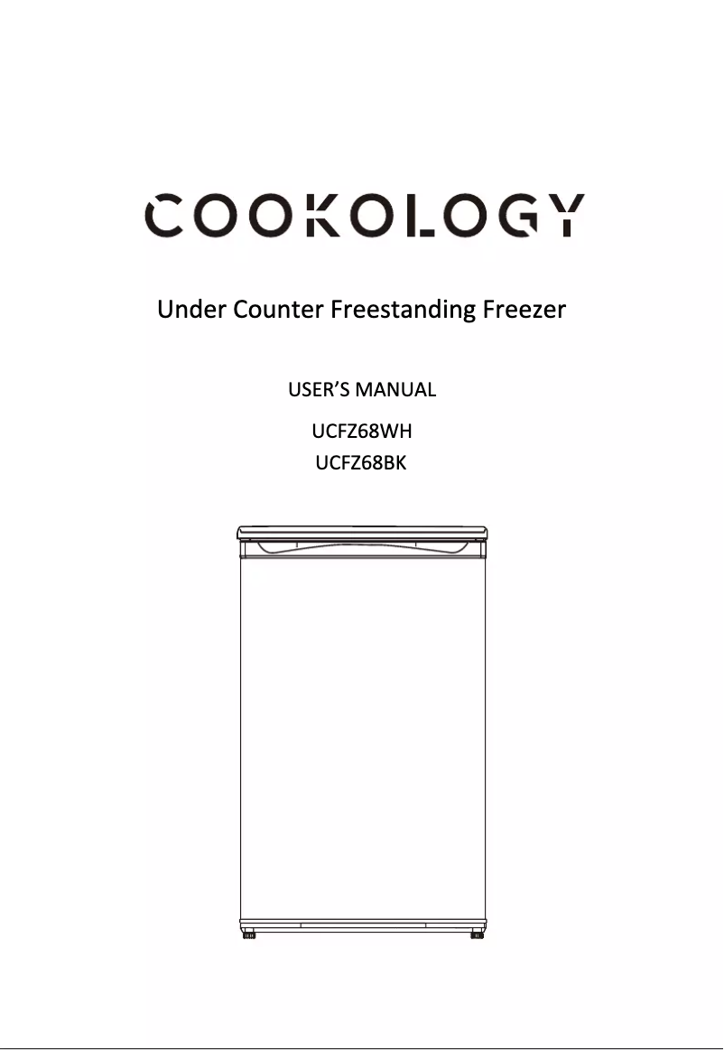 Page 1 of the manual User Manual Cookology UCFZ68BK