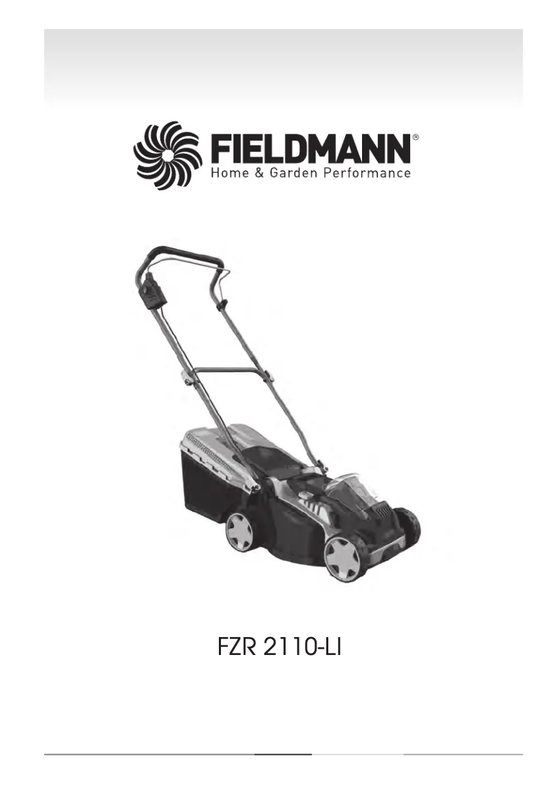 Page 1 of the manual User Manual Fieldmann FZR 2110-Li