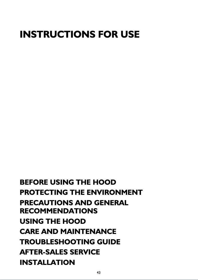 First page image of the manual for AKR 966 IX