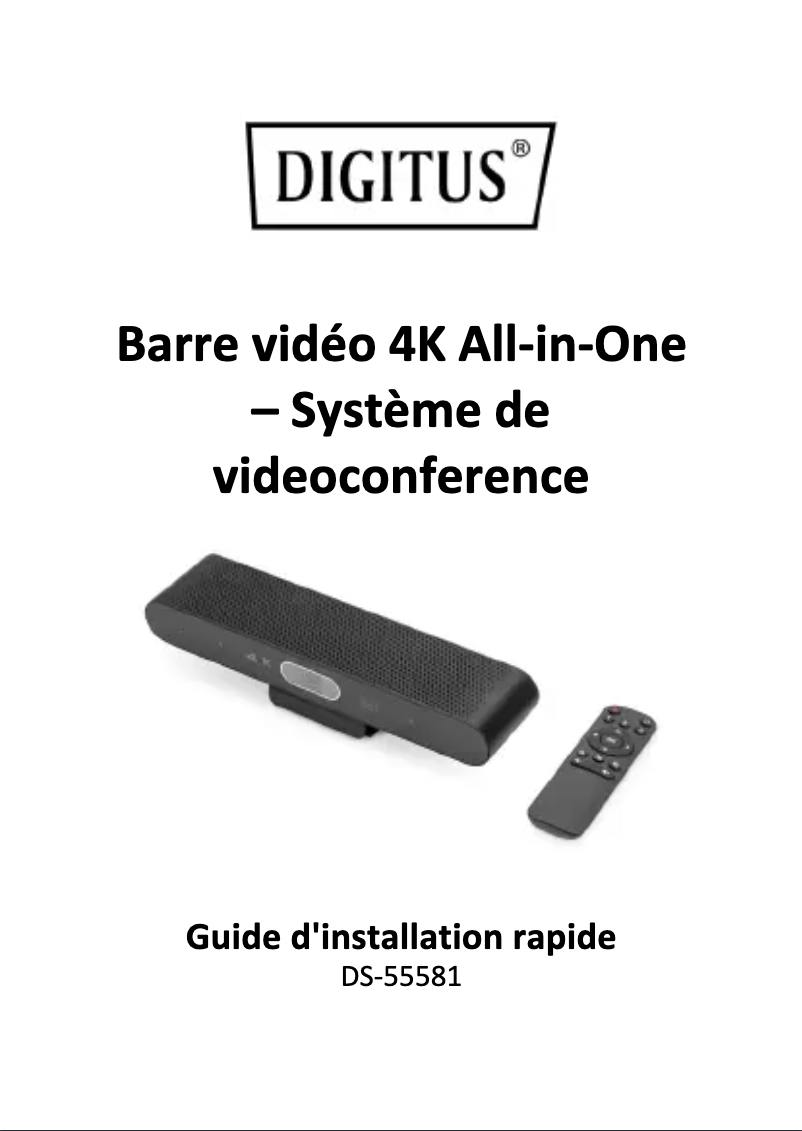 First page image of the manual for DS-55581