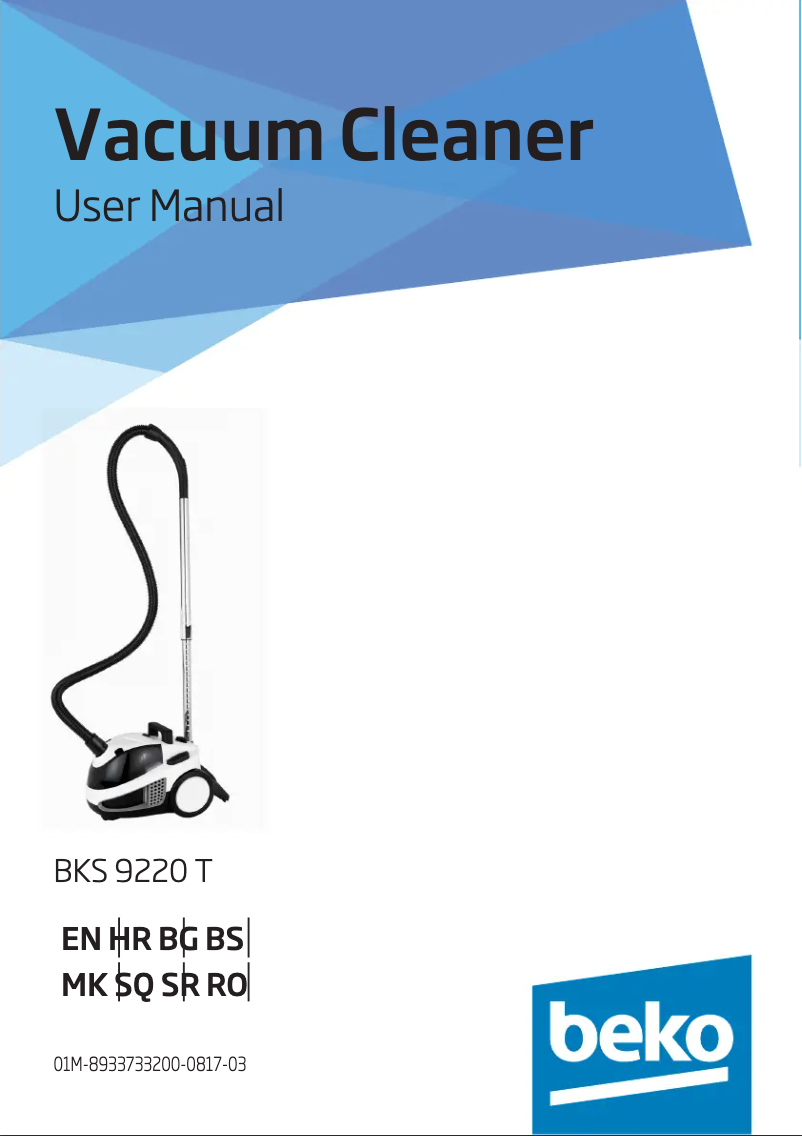Page 1 of the manual User Manual Beko BKS 9220 T