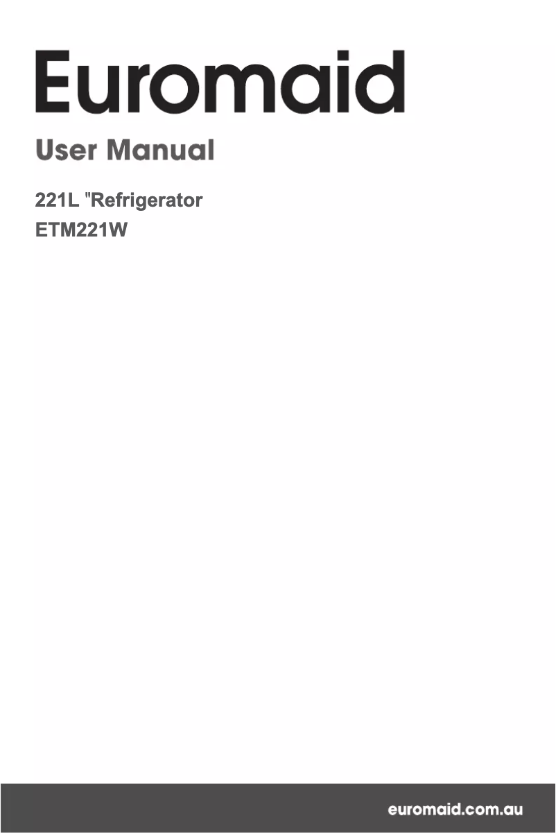 First page image of the manual for ETM221W