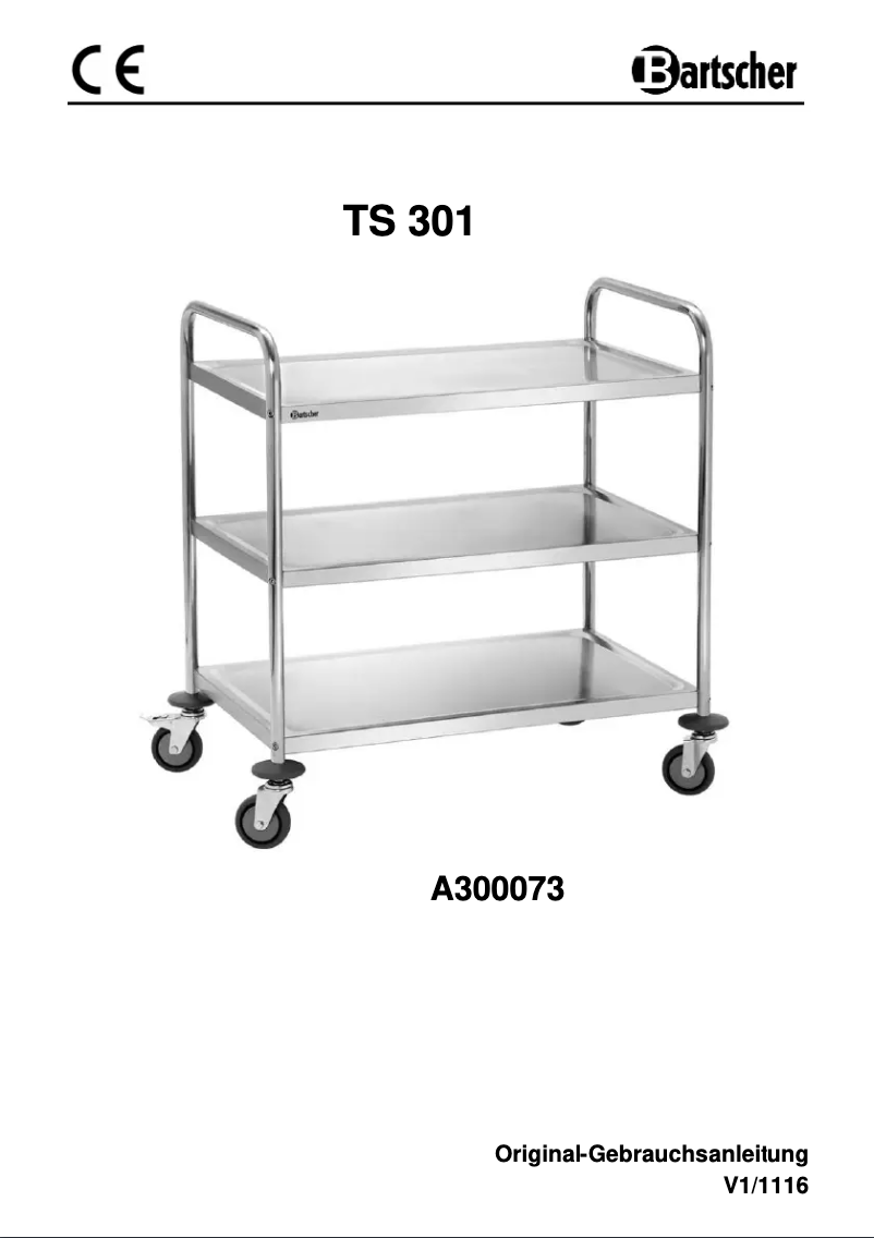 First page image of the manual for TS301