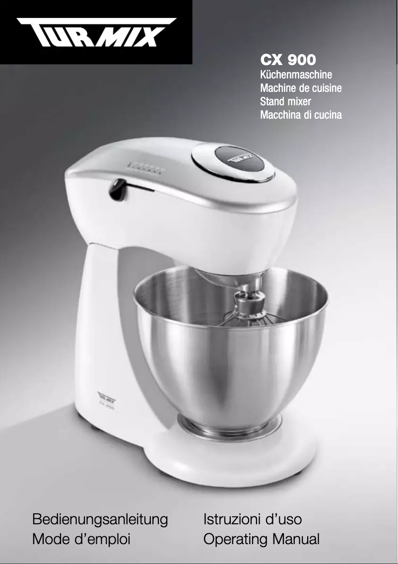 First page image of the manual for CX 900