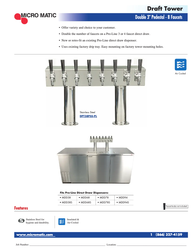 Page 1 of the manual User Manual Micro Matic DPT38-PL