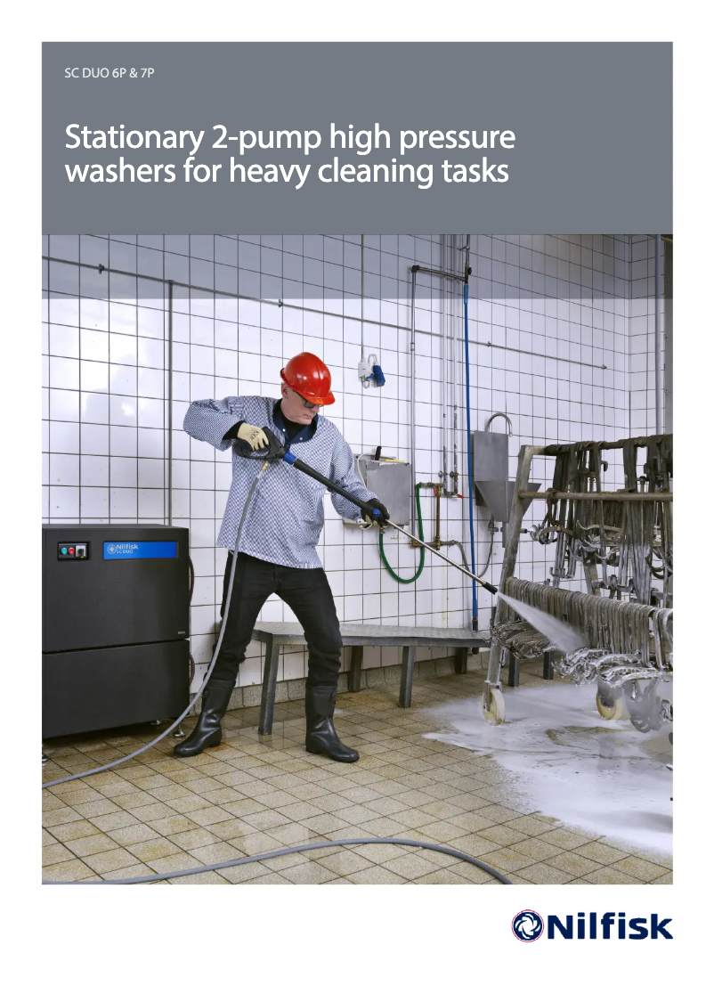 Page 1 of the manual Brochure Nilfisk SC DUO 6P