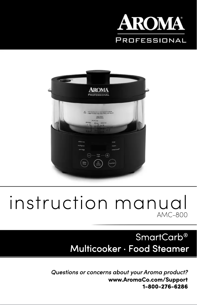 Page 1 of the manual User Manual Aroma AMC-800