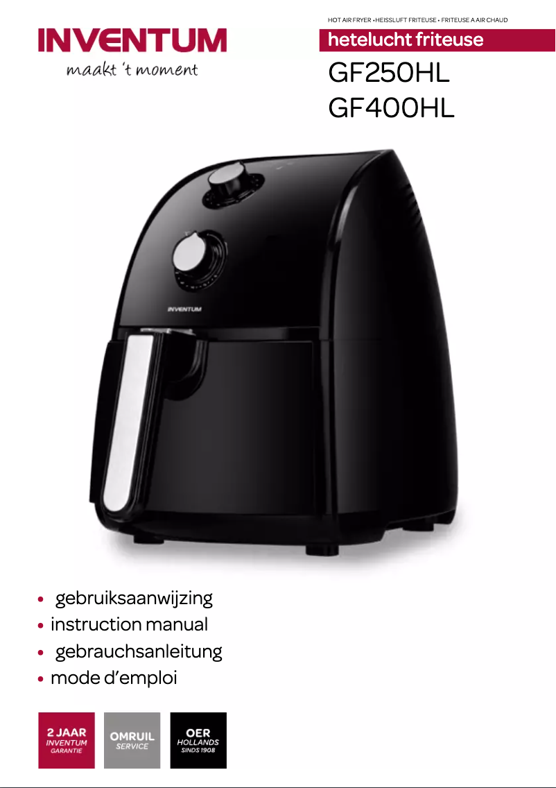 Page 1 of the manual User Manual Inventum GF400HL