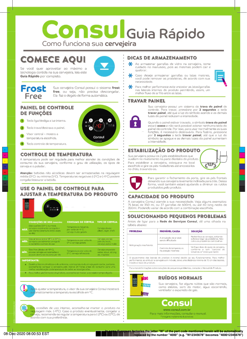 First page image of the manual for CZE12BE