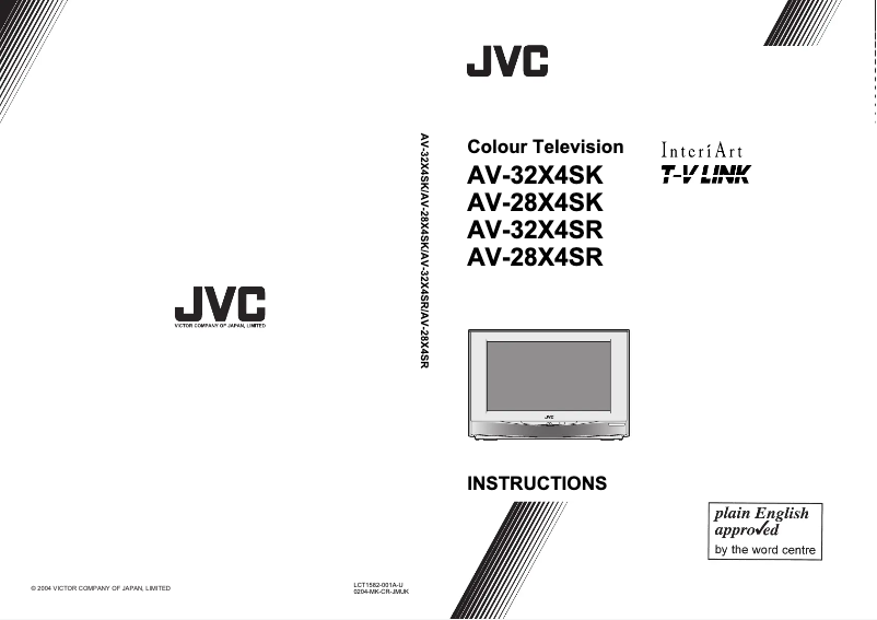 Page 1 of the manual User Manual JVC AV28X4SK