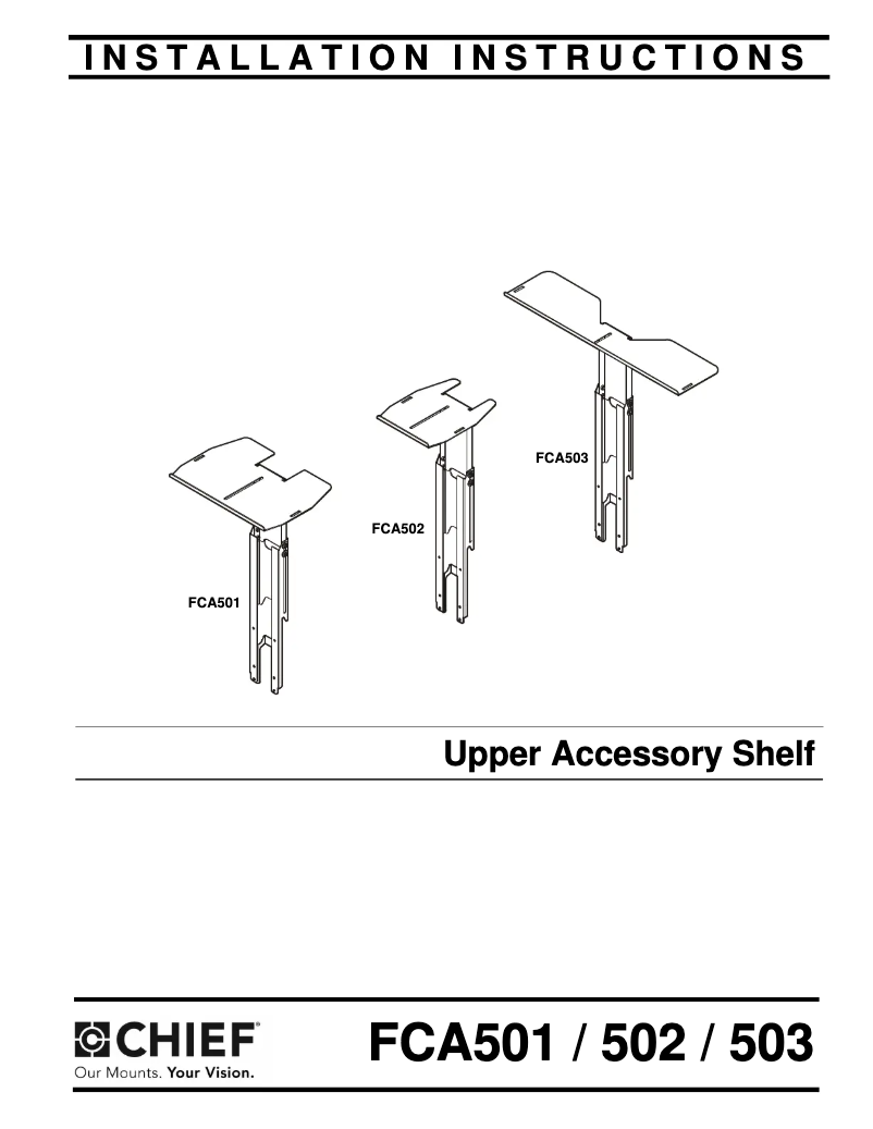 First page image of the manual for FCA502