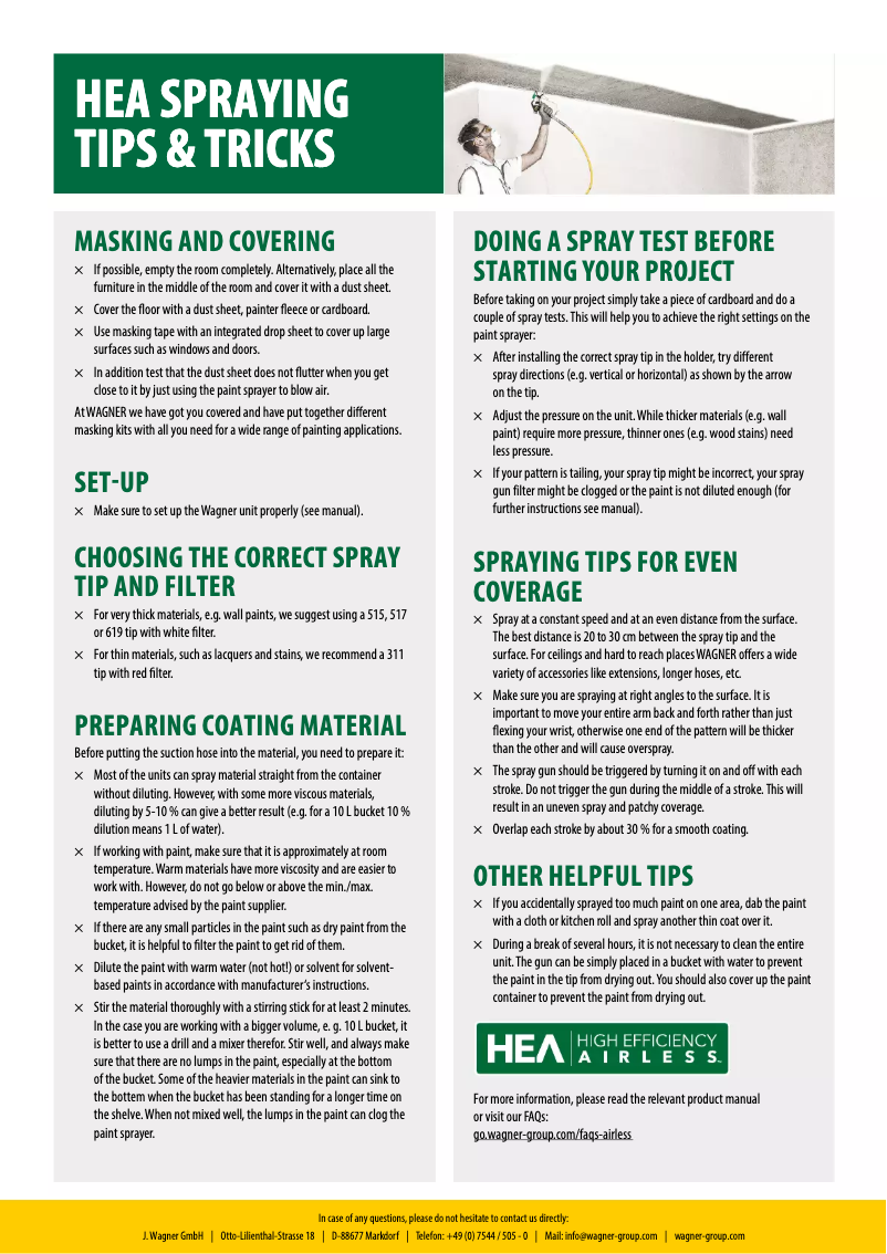 First page image of the manual for Airless HEA Control Series 250M