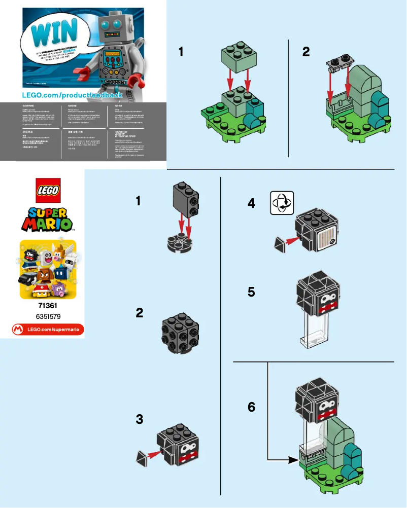 Page 1 of the manual User Manual Lego Super Mario 71361