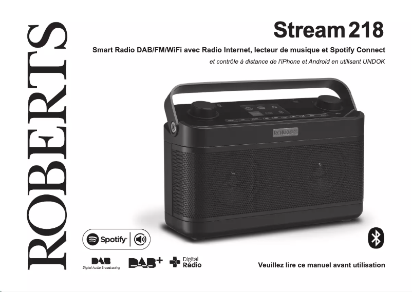 Page 1 of the manual User Manual Roberts Stream 218