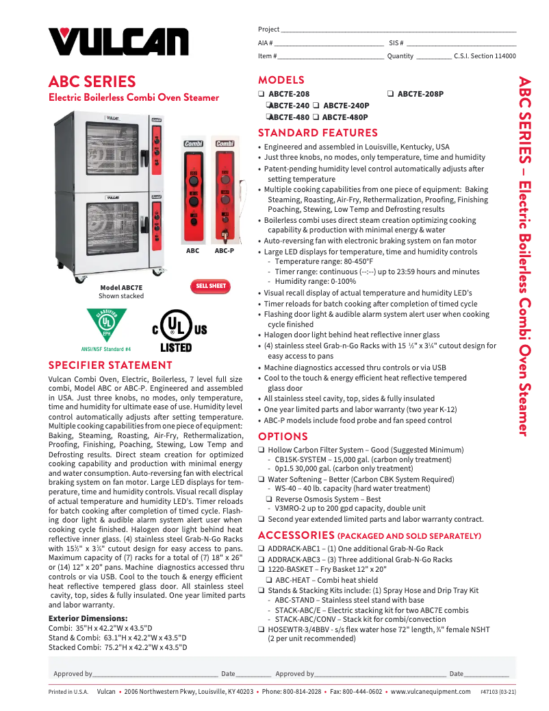 First page image of the manual for ABC7E