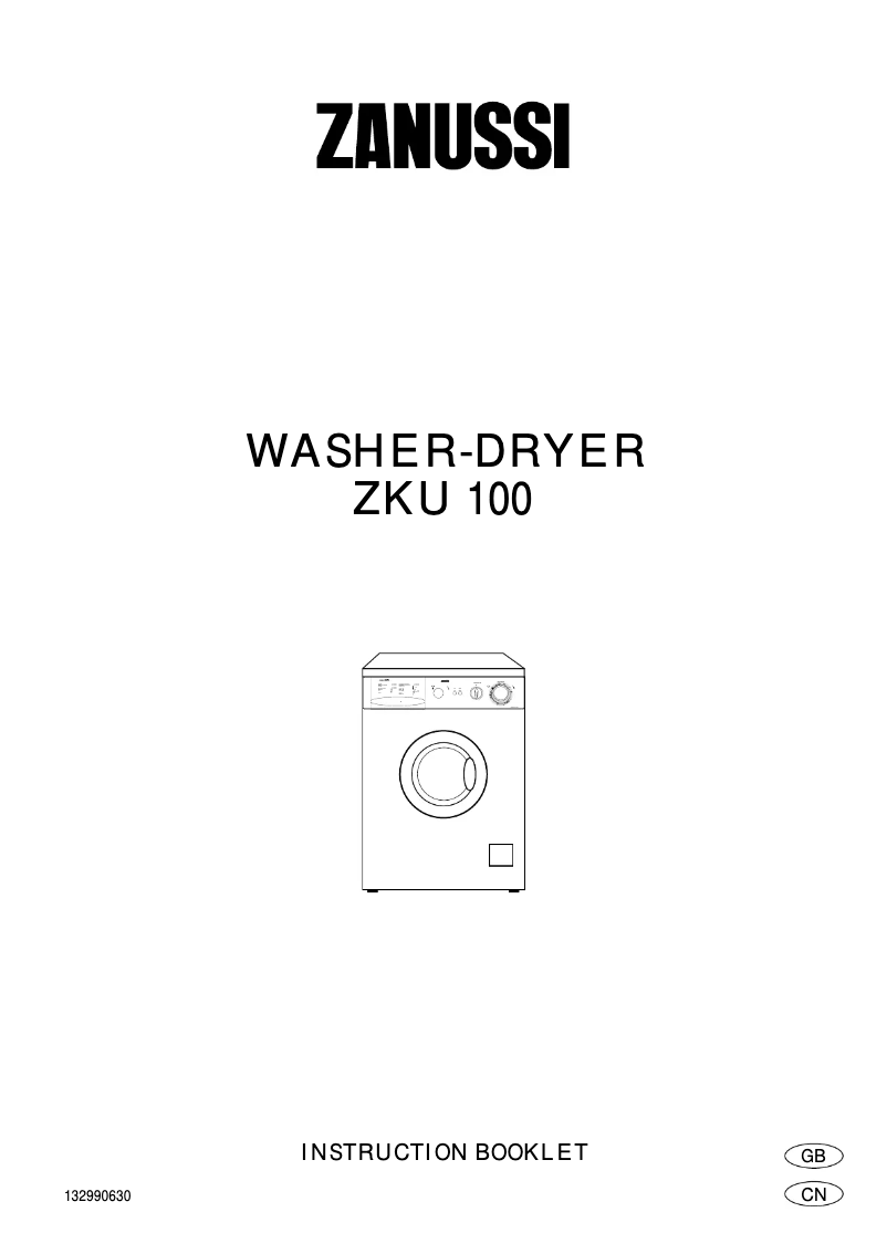 Page 1 of the manual User Manual Zanussi ZKU100