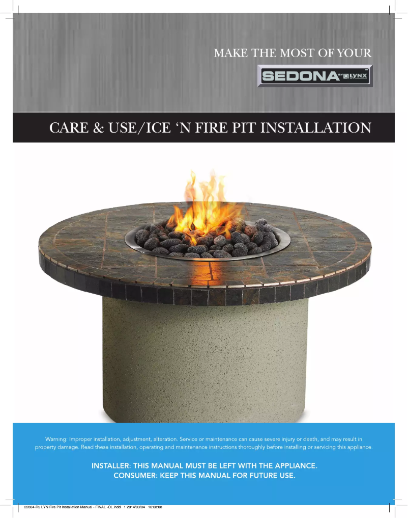 First page image of the manual for LFPS-C