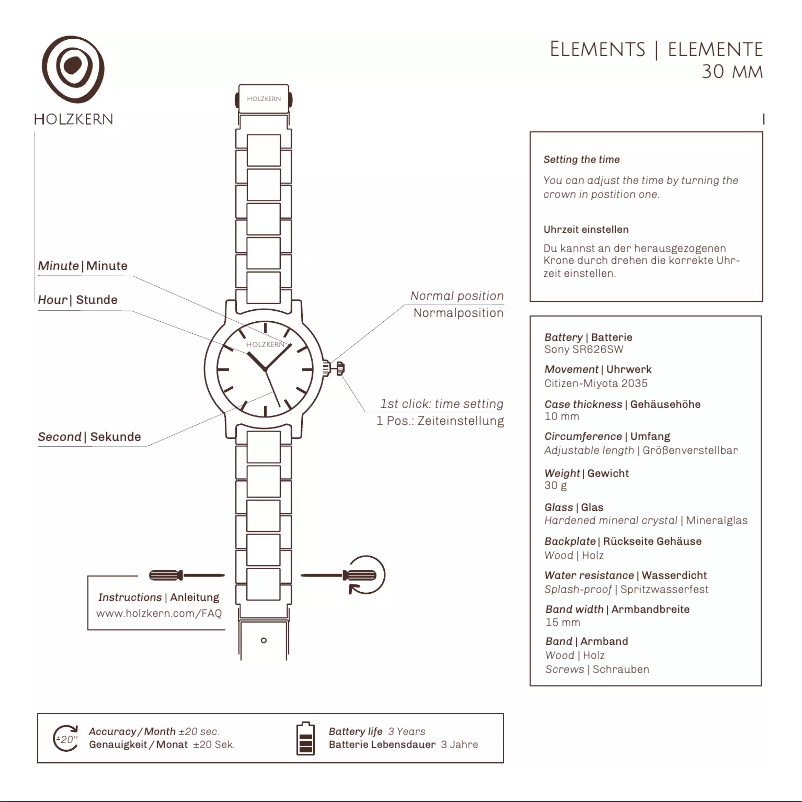 Page 1 of the manual User Manual Holzkern Salamander
