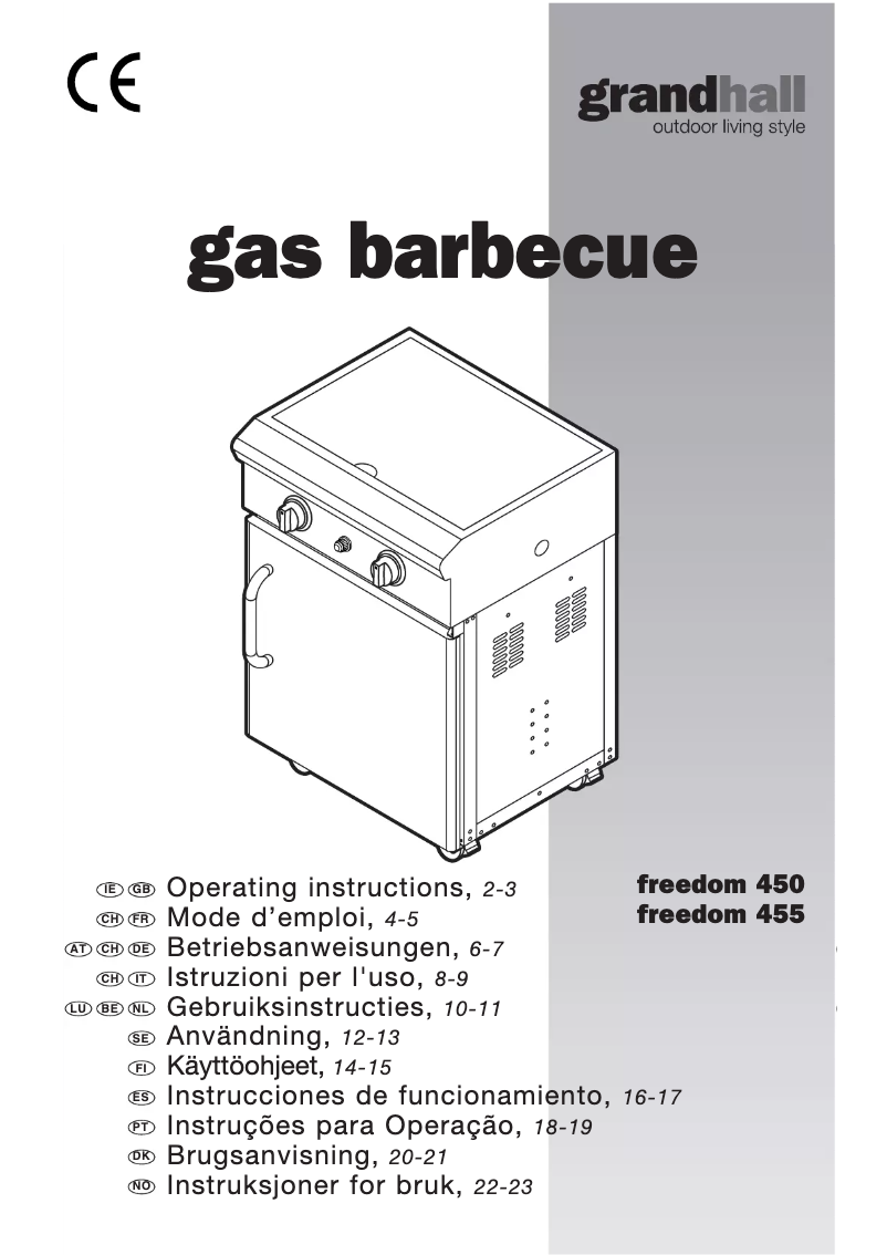Page 1 of the manual User Manual Grandhall Freedom 455