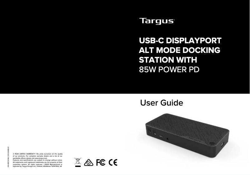 Image de la première page du manuel de l'appareil DOCK430EUZ