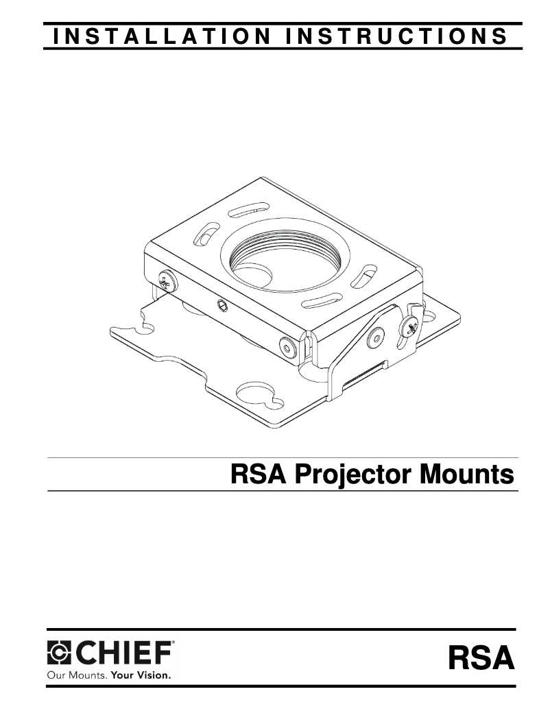 First page image of the manual for RSA273