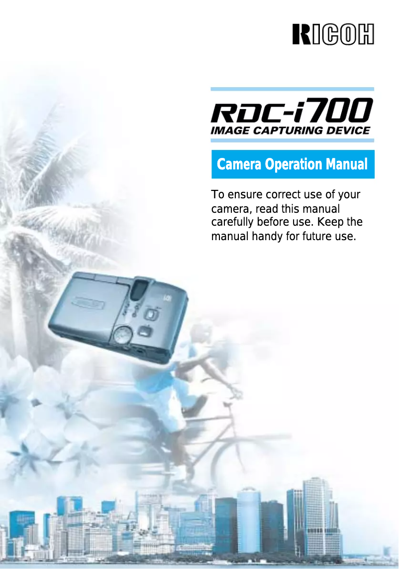 Page 1 of the manual User Manual Ricoh RDC-i700