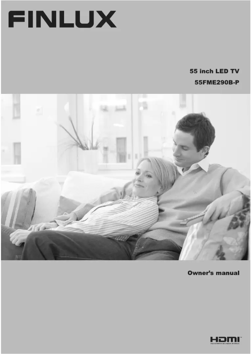 Page 1 of the manual User Manual Finlux 55FME290B-P