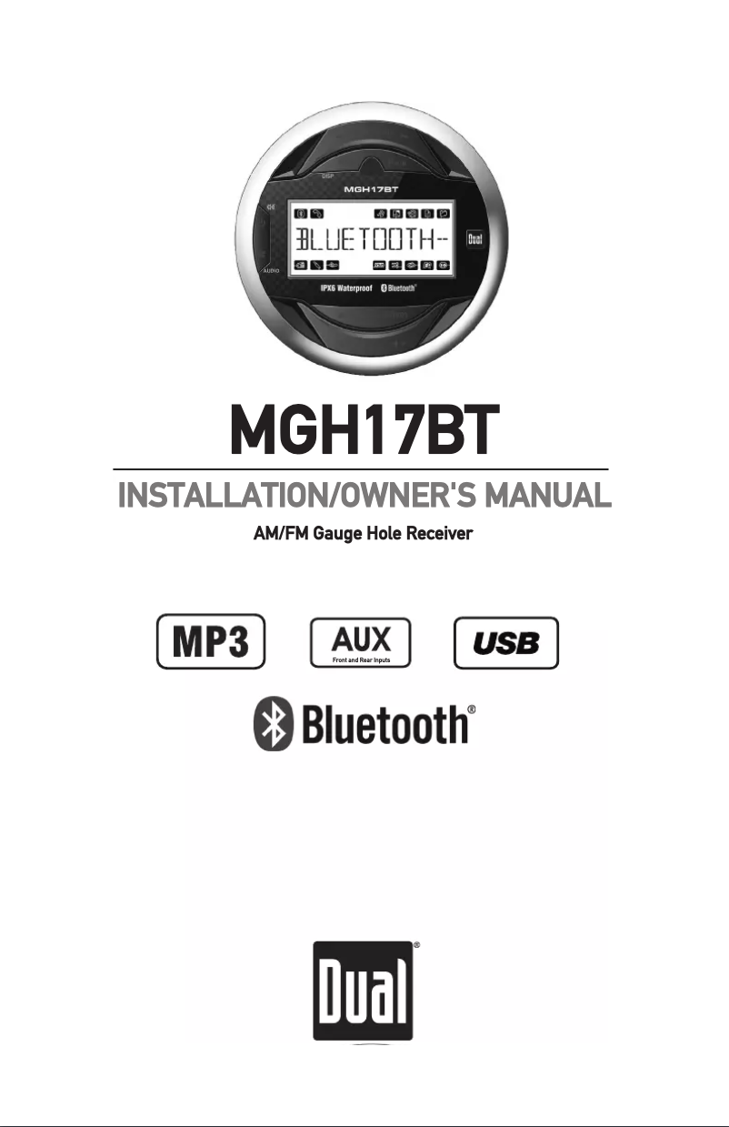 First page image of the manual for MGH17BT