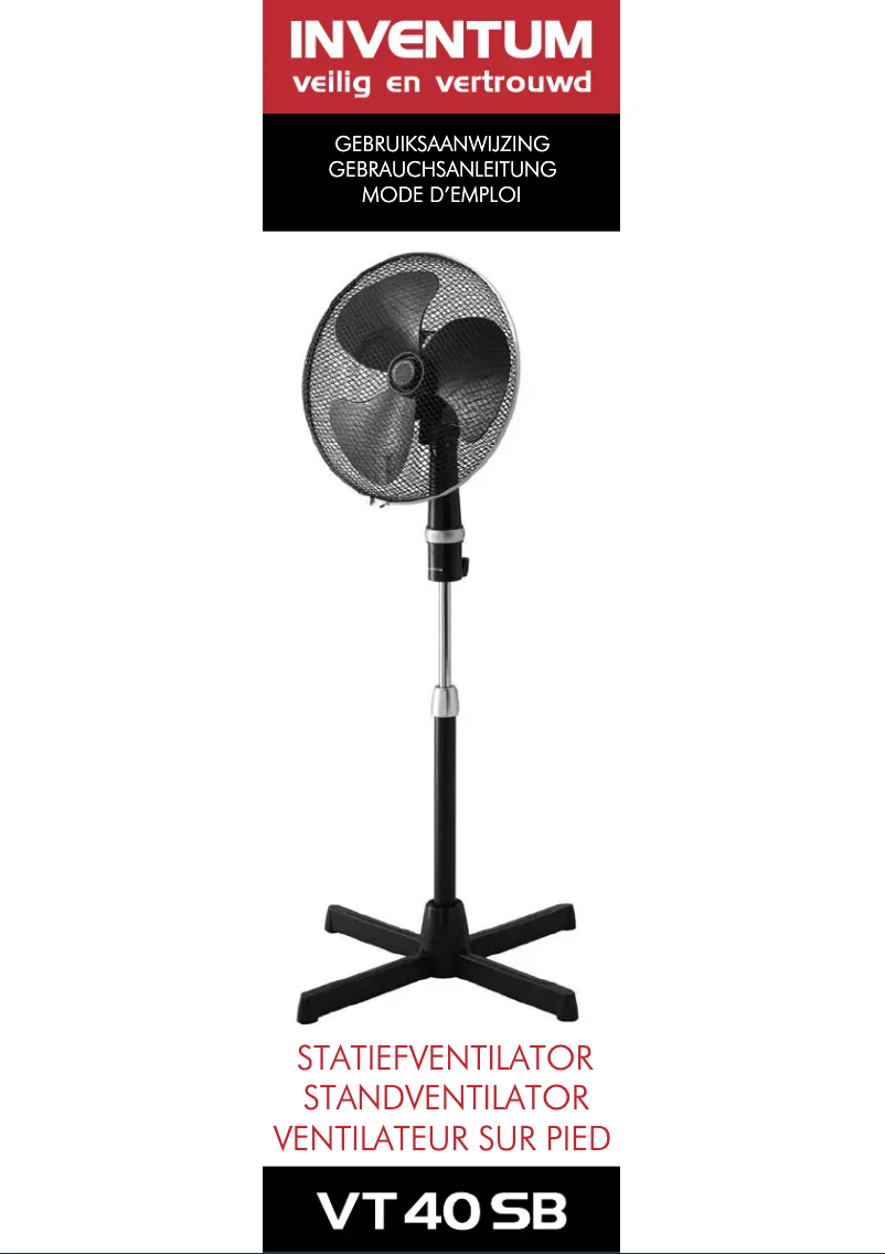 Page 1 of the manual User Manual Inventum VT40SB