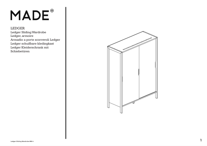 First page image of the manual for Ledger