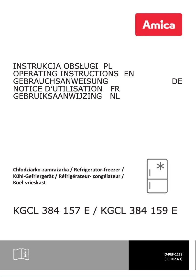 First page image of the manual for KGCL 384 157 E