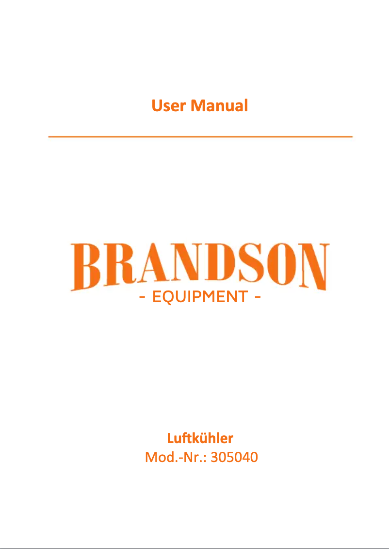 First page image of the manual for 305040