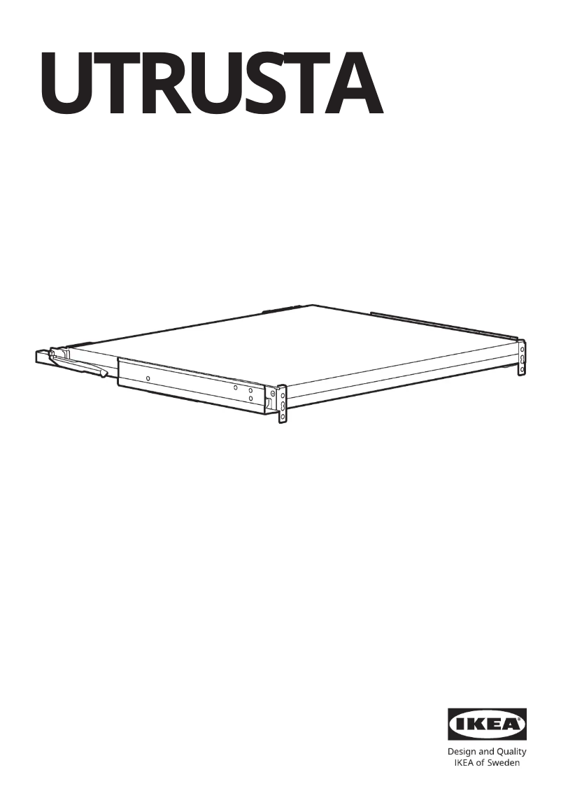 Page 1 of the manual User Manual Ikea UTRUSTA 005.105.77