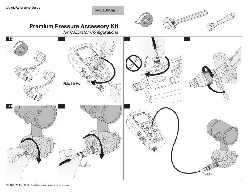 Page 1 of the manual User Manual Fluke 719Pro