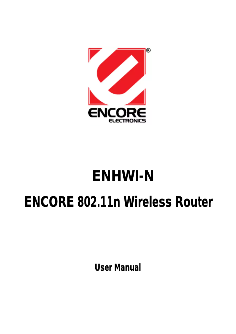 First page image of the manual for ENHWI-N