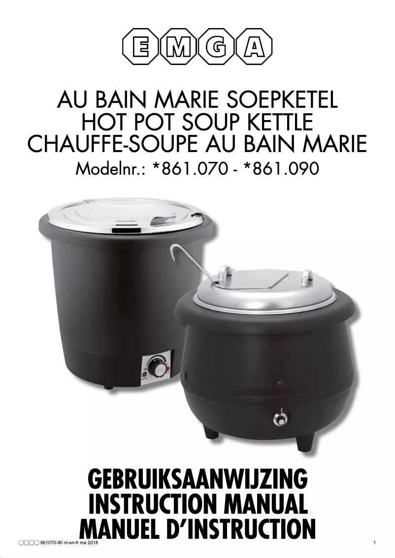 Page 1 of the manual User Manual Emga 861090