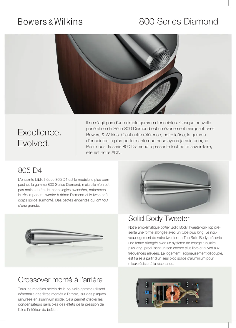 First page image of the manual for 805 D4