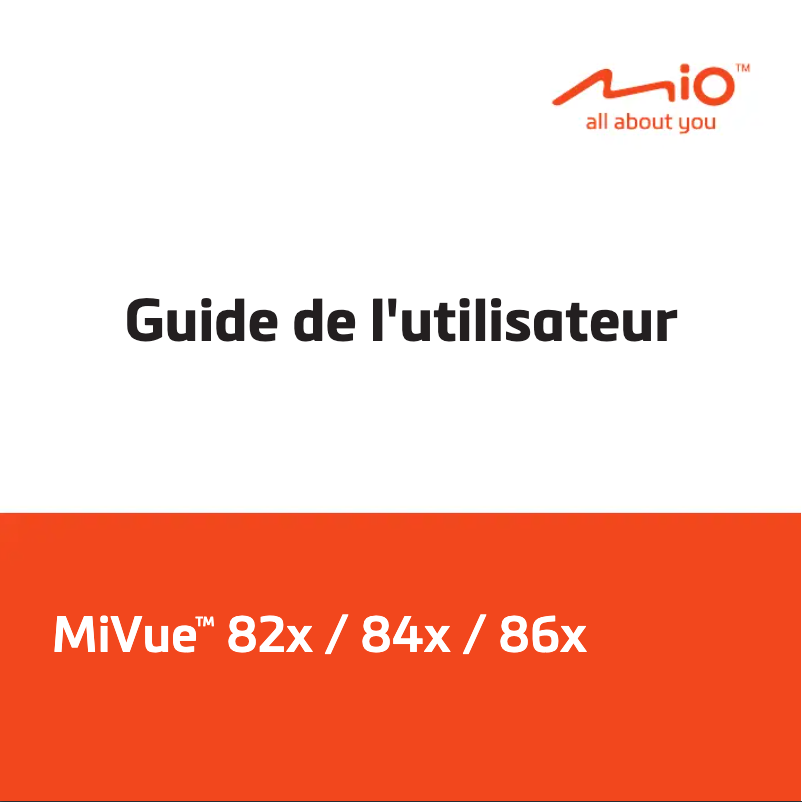 First page image of the manual for MiVue 846