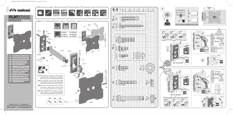 First page image of the manual for Flatstyle FR200