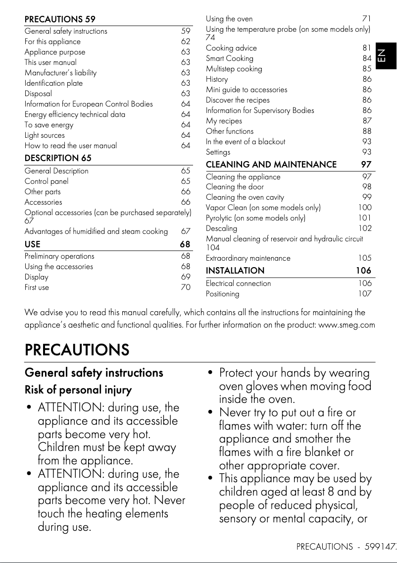 First page image of the manual for SOP6104S2PB3