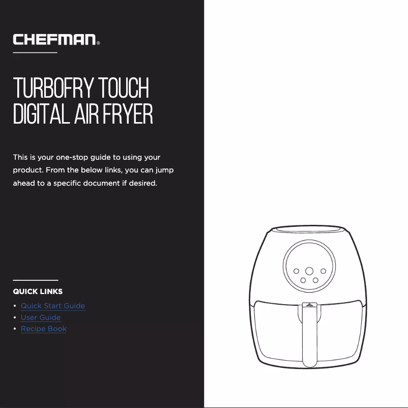 Page 1 of the manual User Manual Chefman TurboFry Touch RJ38-V3-35T