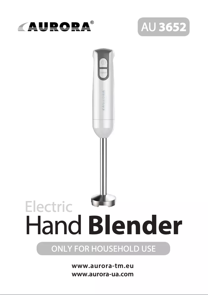 First page image of the manual for AU3652