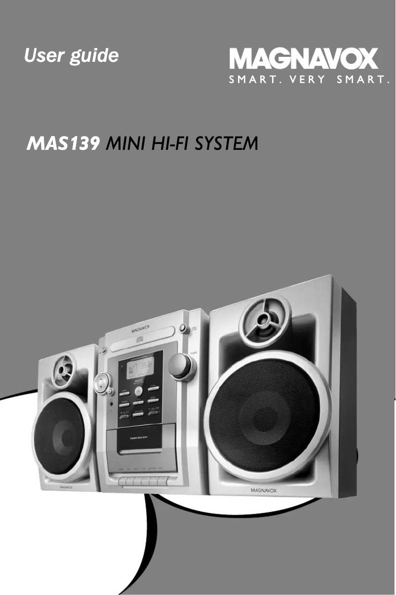 Page 1 of the manual User Manual Philips Magnavox MAS139