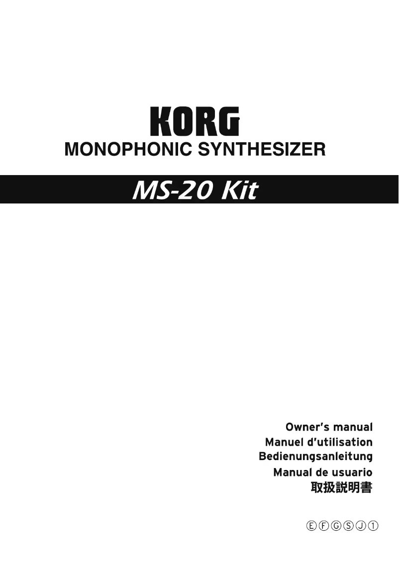 First page image of the manual for MS-20 Kit