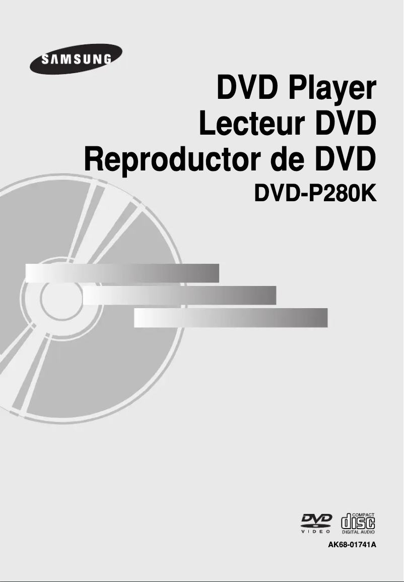 First page image of the manual for DVD-P280K