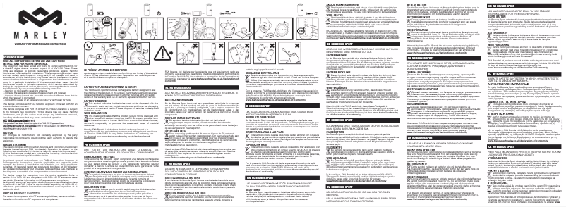 First page image of the manual for No Bounds Sport