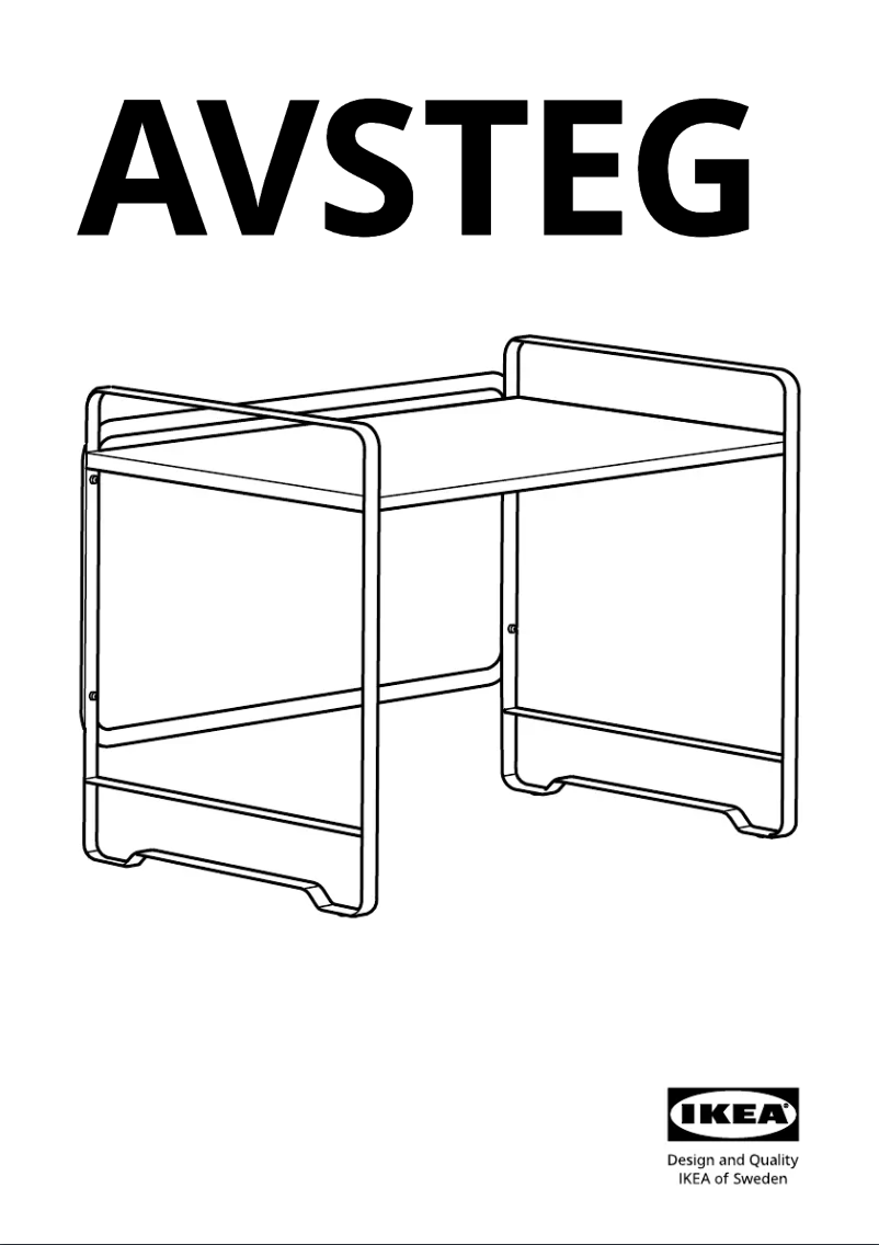 First page image of the manual for AVSTEG 105.316.78
