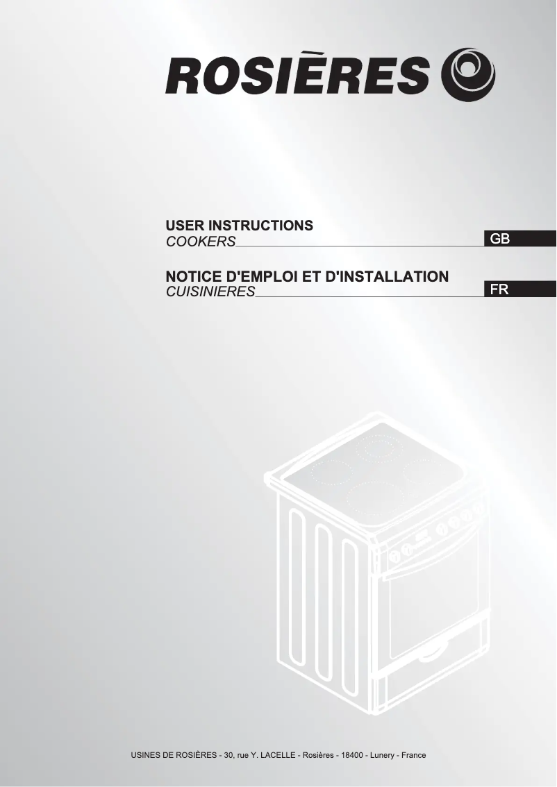 First page image of the manual for RCV 5471 RB