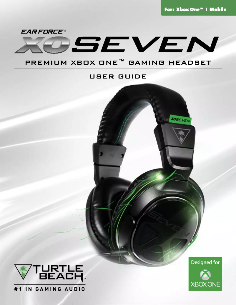 First page image of the manual for Ear Force XOSeven